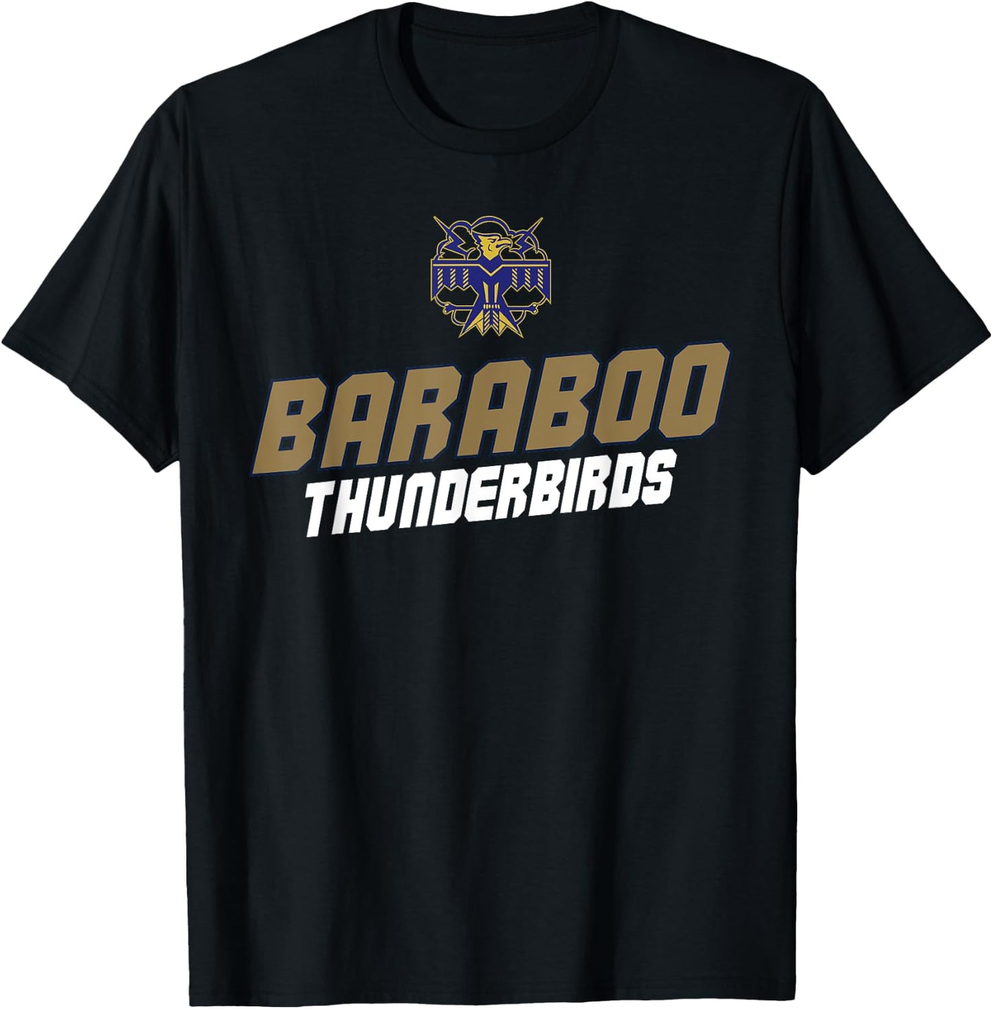 Baraboo High School Thunderbirds T-Shirt - T-Shirt | Black