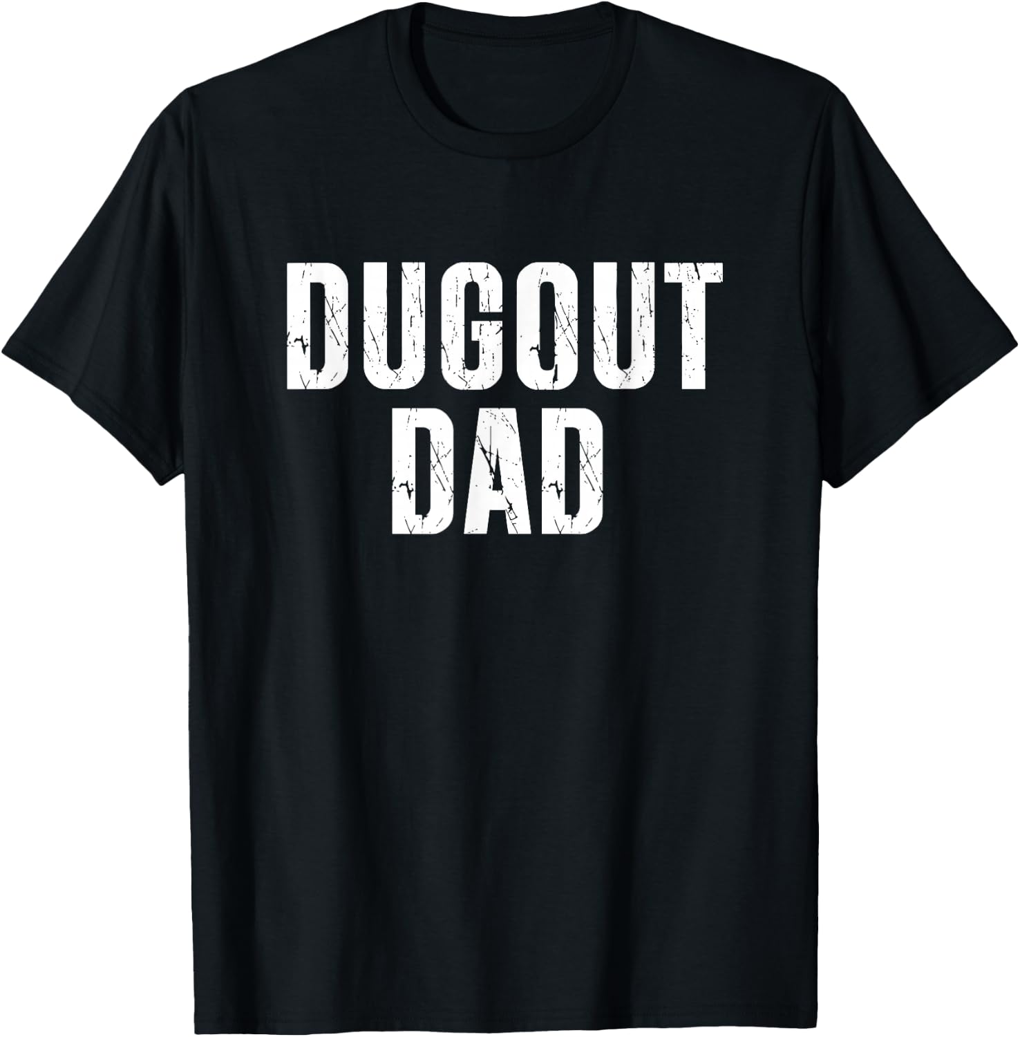 Softball Dugout Dad T-Shirt - T-Shirt | Black
