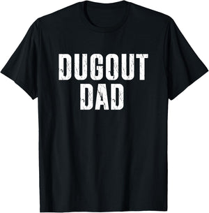 Softball Dugout Dad T-Shirt - T-Shirt | Black