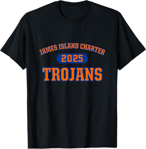 James Island Charter Trojans High School Arch 2025 T-Shirt - T-Shirt | Black