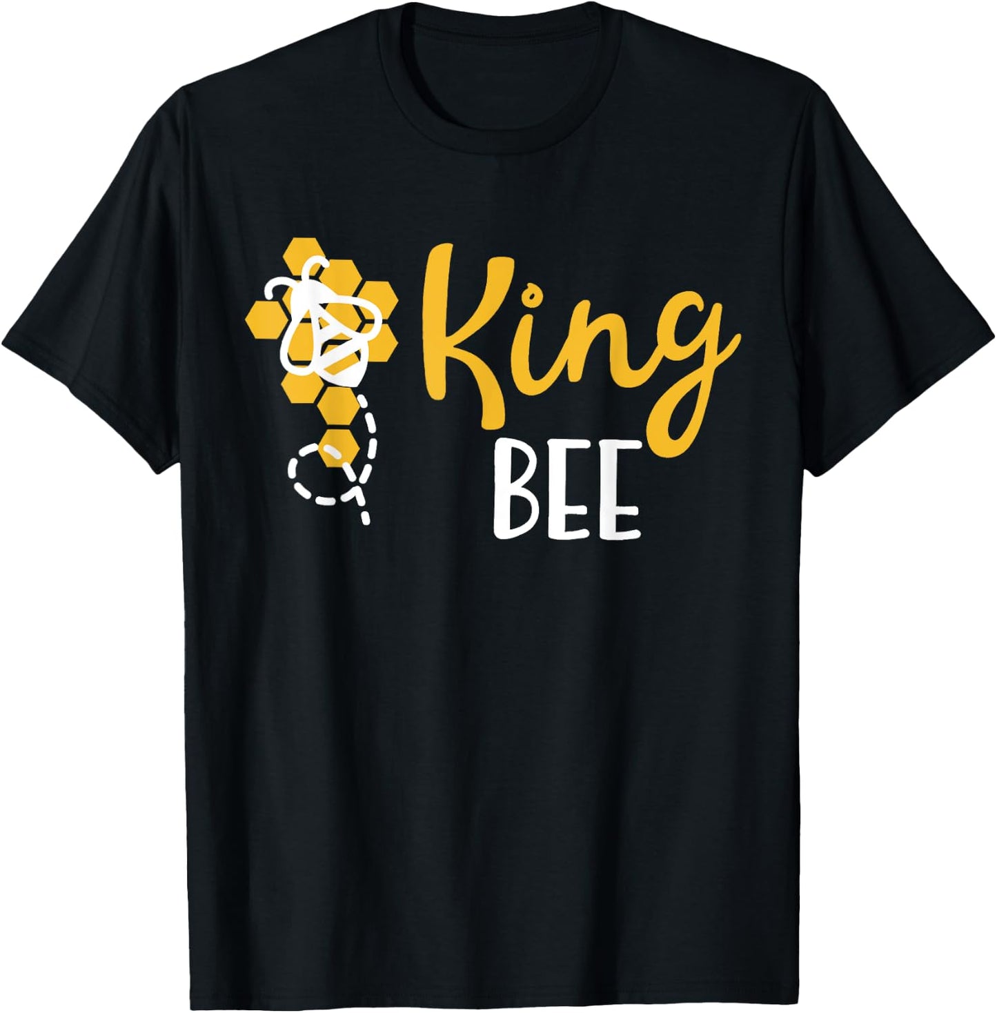 King Bee Family Matching Funny King Bee Hive T-Shirt - T-Shirt | Black