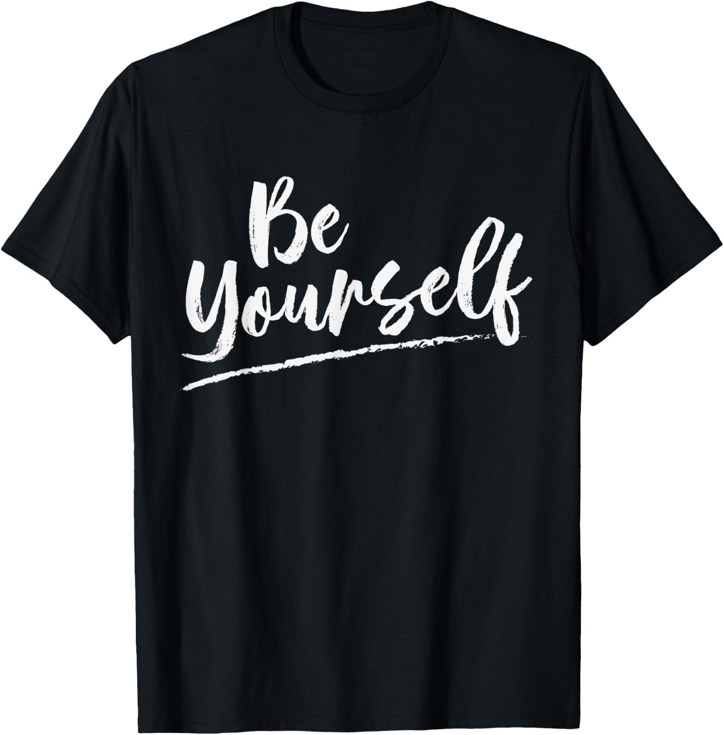 Be yourself message T-Shirt - T-Shirt | Black