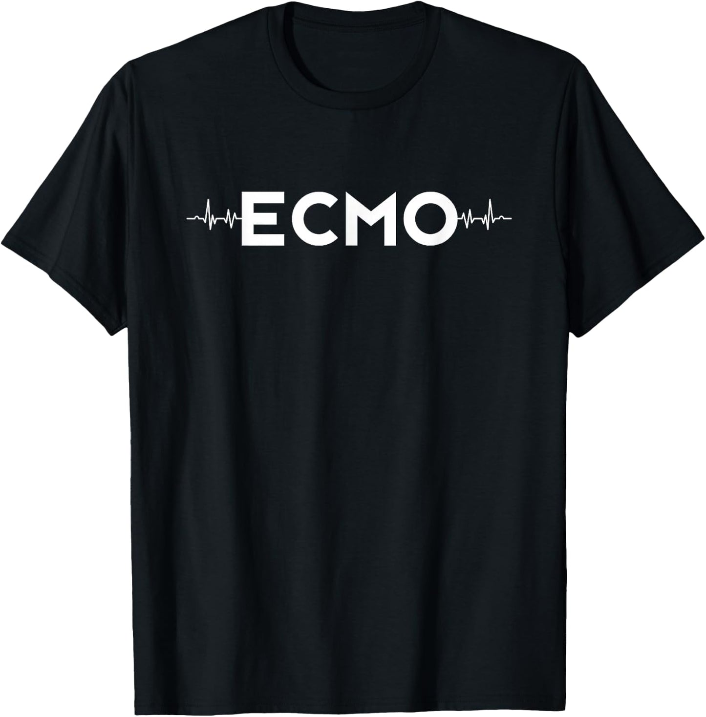 ECMO Original EKG – Perfusionist Nurse ICU Gift T-Shirt - T-Shirt | Black