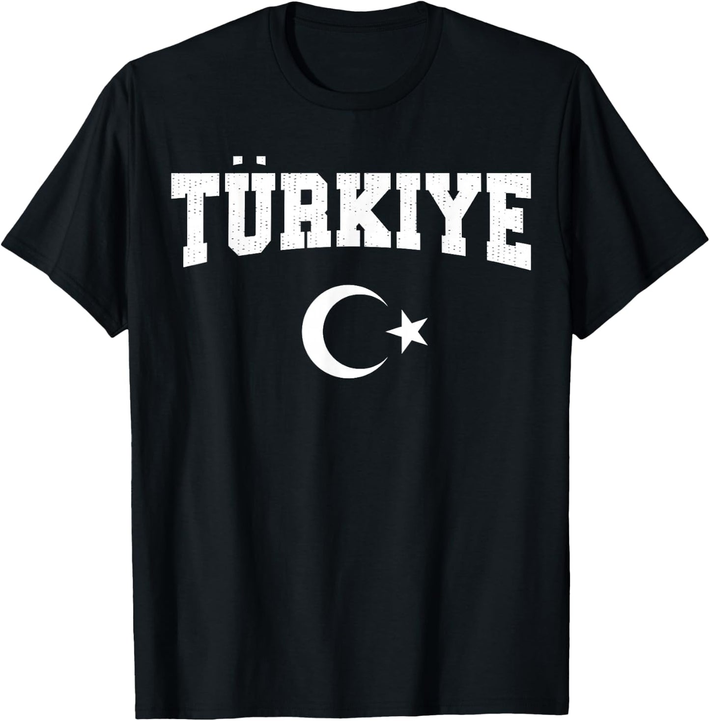 Turkiye National Flag Turkish Men Women Kids Vintage Red T-Shirt - T-Shirt | Black