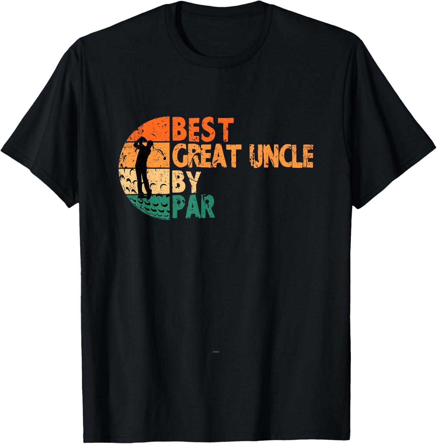 Best Great Uncle By Par Golfing Funny Golf Golfer T-Shirt - T-Shirt | Black