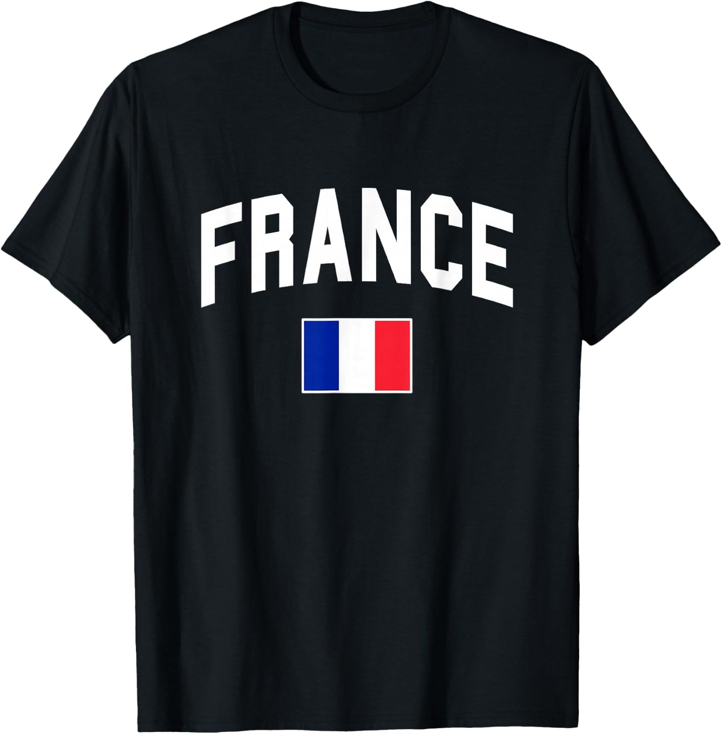 France - Flag of France - Throwback Design - Classic T-Shirt - T-Shirt | Black