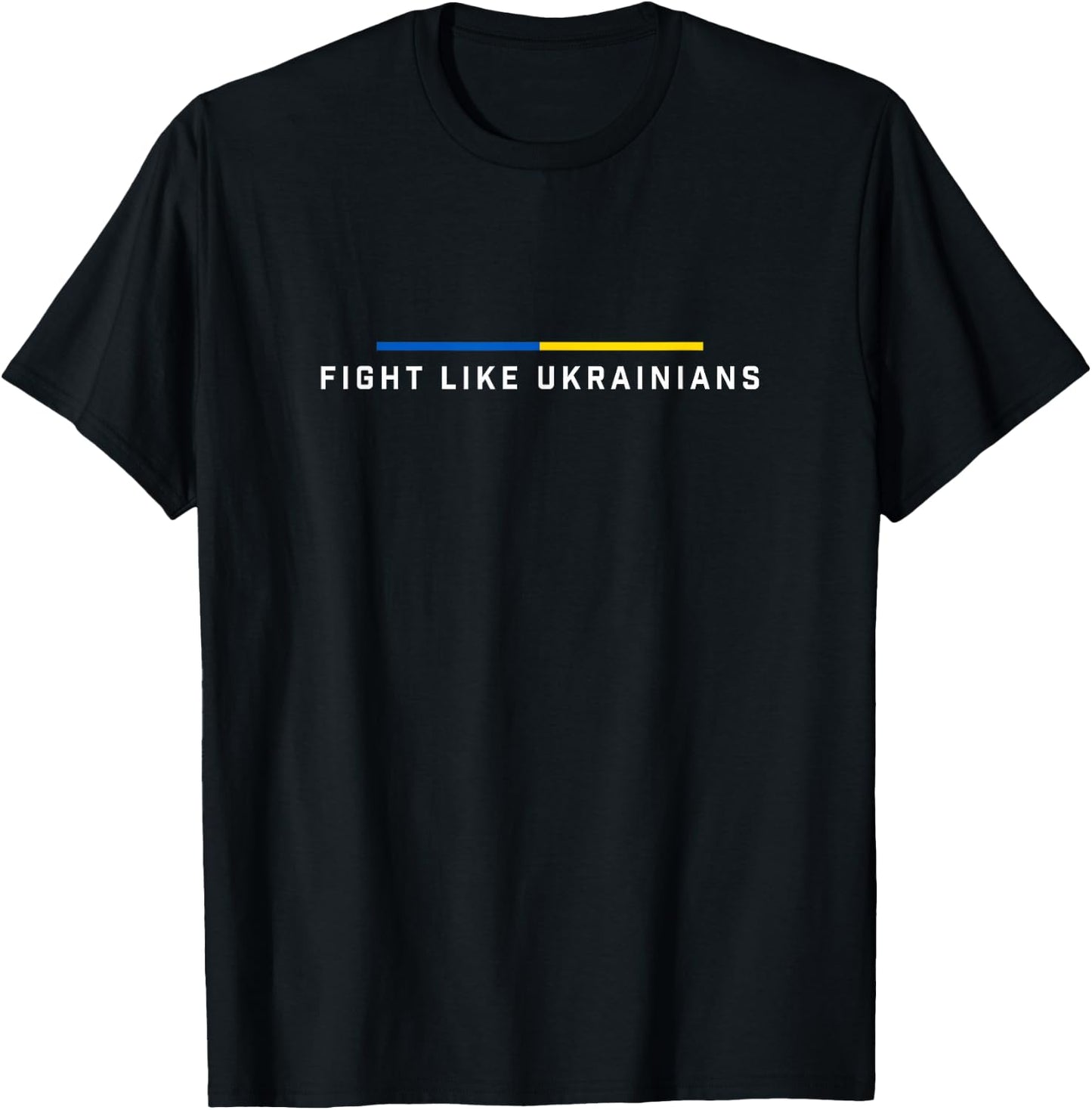 Fight Like Ukrainische Ukraine Flagge Support T-Shirt - T-Shirt | Black
