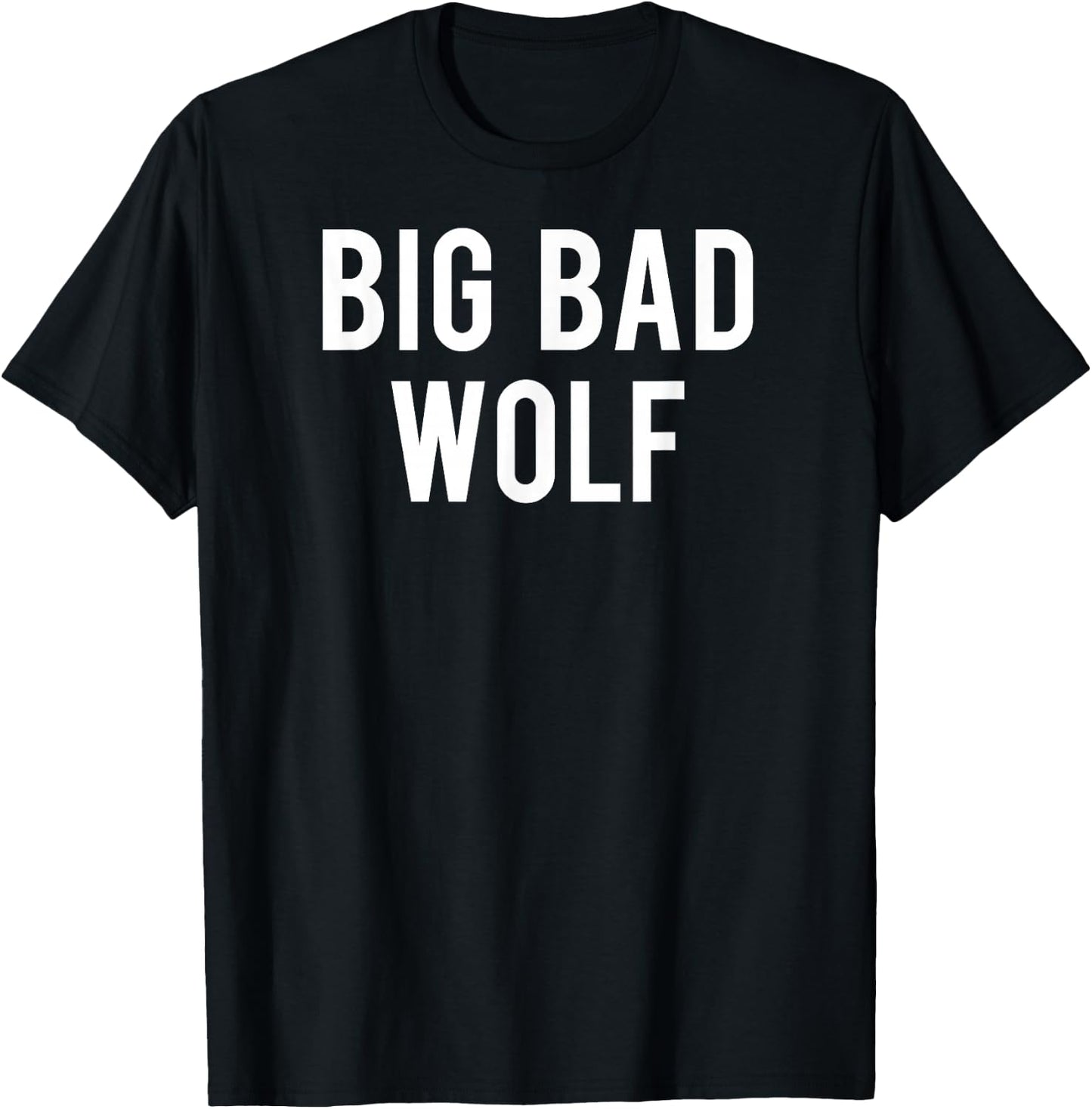 Big bad wolf T Shirt funny Wolves Werewolf cool dog gift T-Shirt - T-Shirt | Black