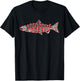 Salmon Native American Indian Pacific Northwest Coast Coho T-Shirt - T-Shirt | Black