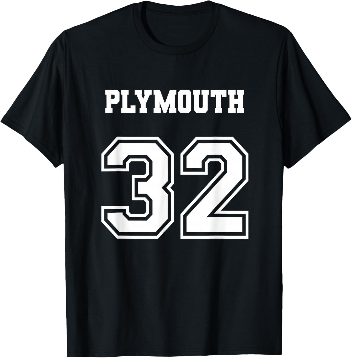 Jersey Style 2032 32 Plymouth Massachusetts Mass 1932 Class T-Shirt - T-Shirt | Black