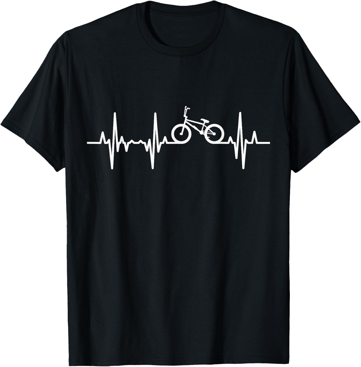 BMX Herzschlag Herzlinie T-Shirt - T-Shirt | Black