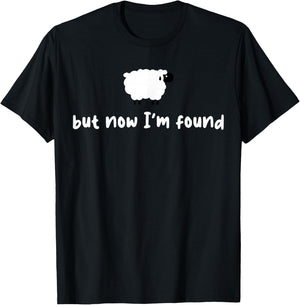 Sheep But Now I'm Found T-Shirt - T-Shirt | Black