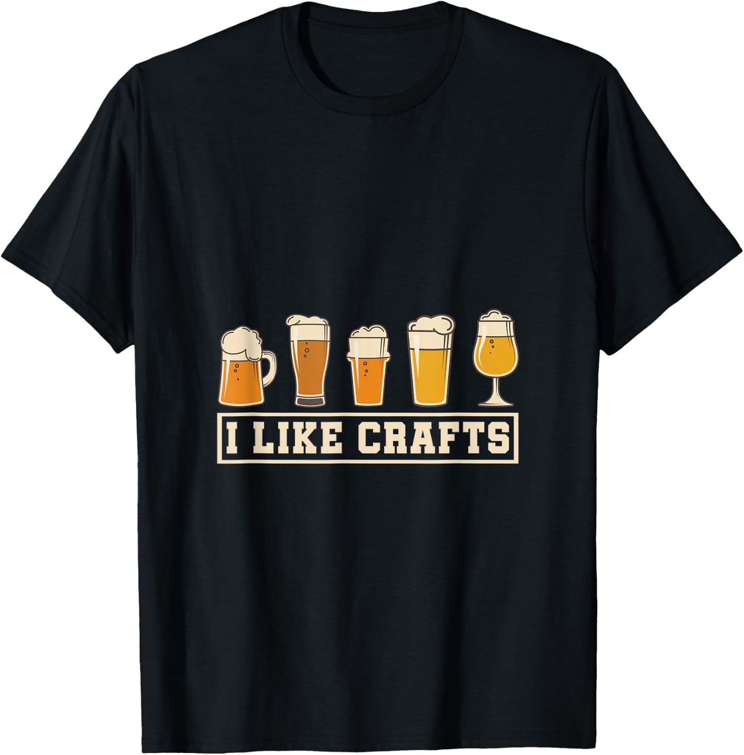 I Like Crafts Craft Beer T-Shirt - T-Shirt | Black