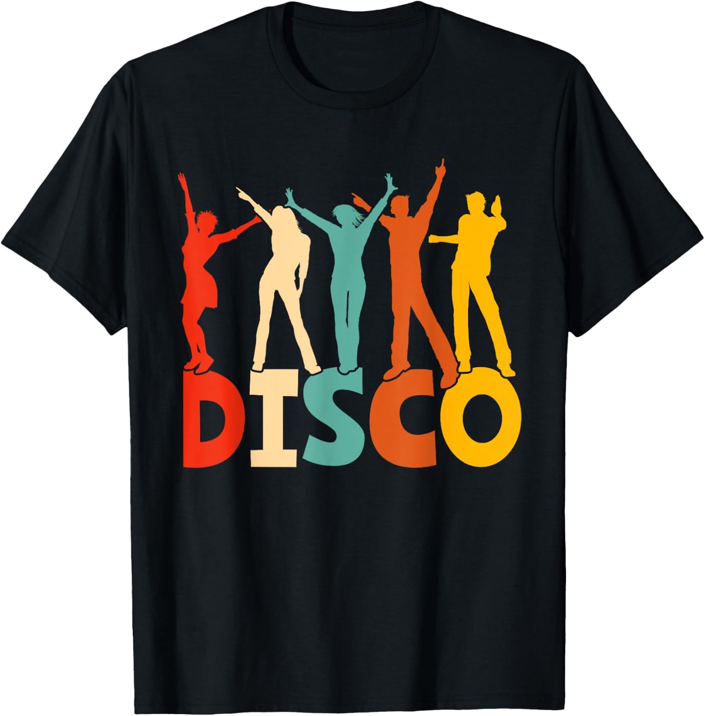 Disco 70s Disco Themed Vintage Dancing T-Shirt - T-Shirt | Black