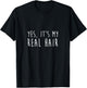 Yes It is my real hair. Curly and Natural Hair T-Shirt - T-Shirt | Black
