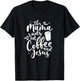 This Mama Runs On Coffee And Jesus Christian Mom Mothers Day T-Shirt - T-Shirt | Black
