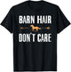 Barn Hair Don't Care Shirt Funny Horse Riding Farm Girl T-Shirt - T-Shirt | Black