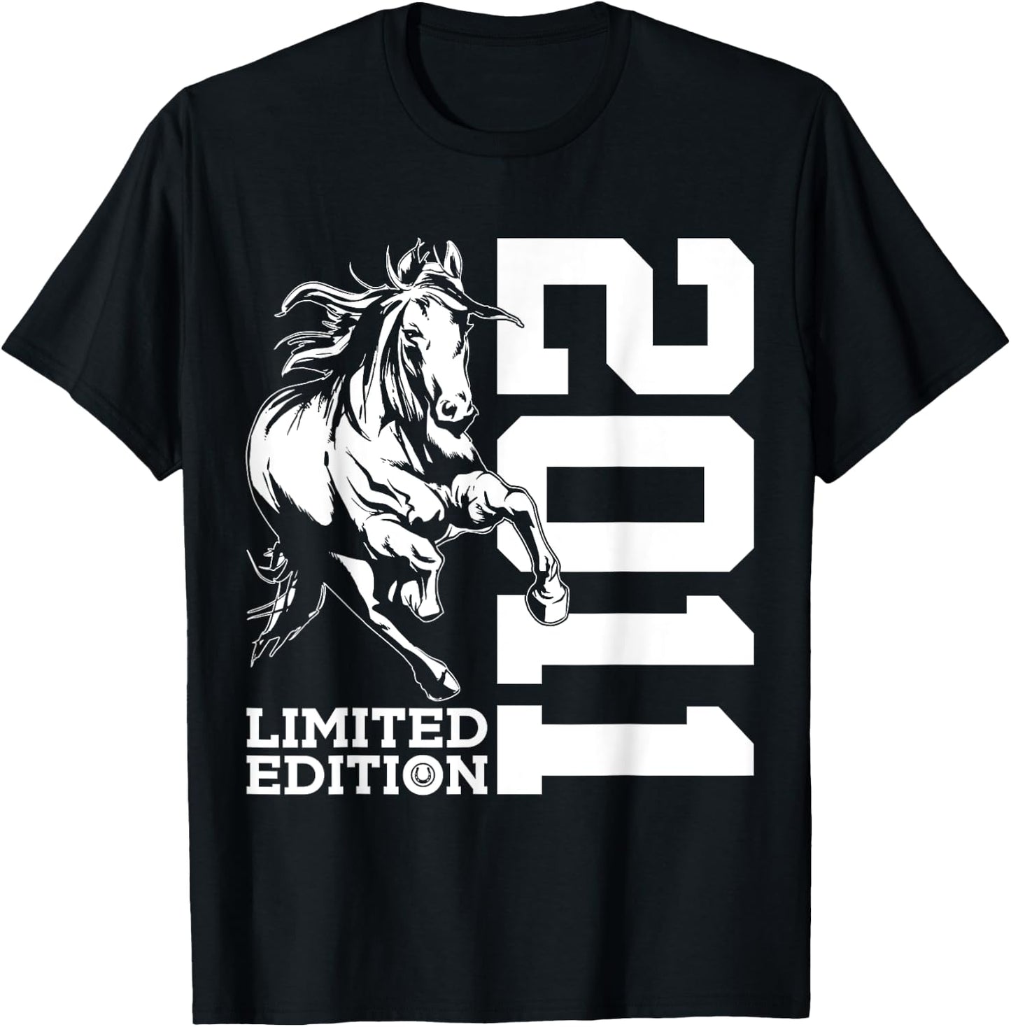 Riding 14th Birthday Horse Limited Edition 2011 Rider T-Shirt - T-Shirt | Black