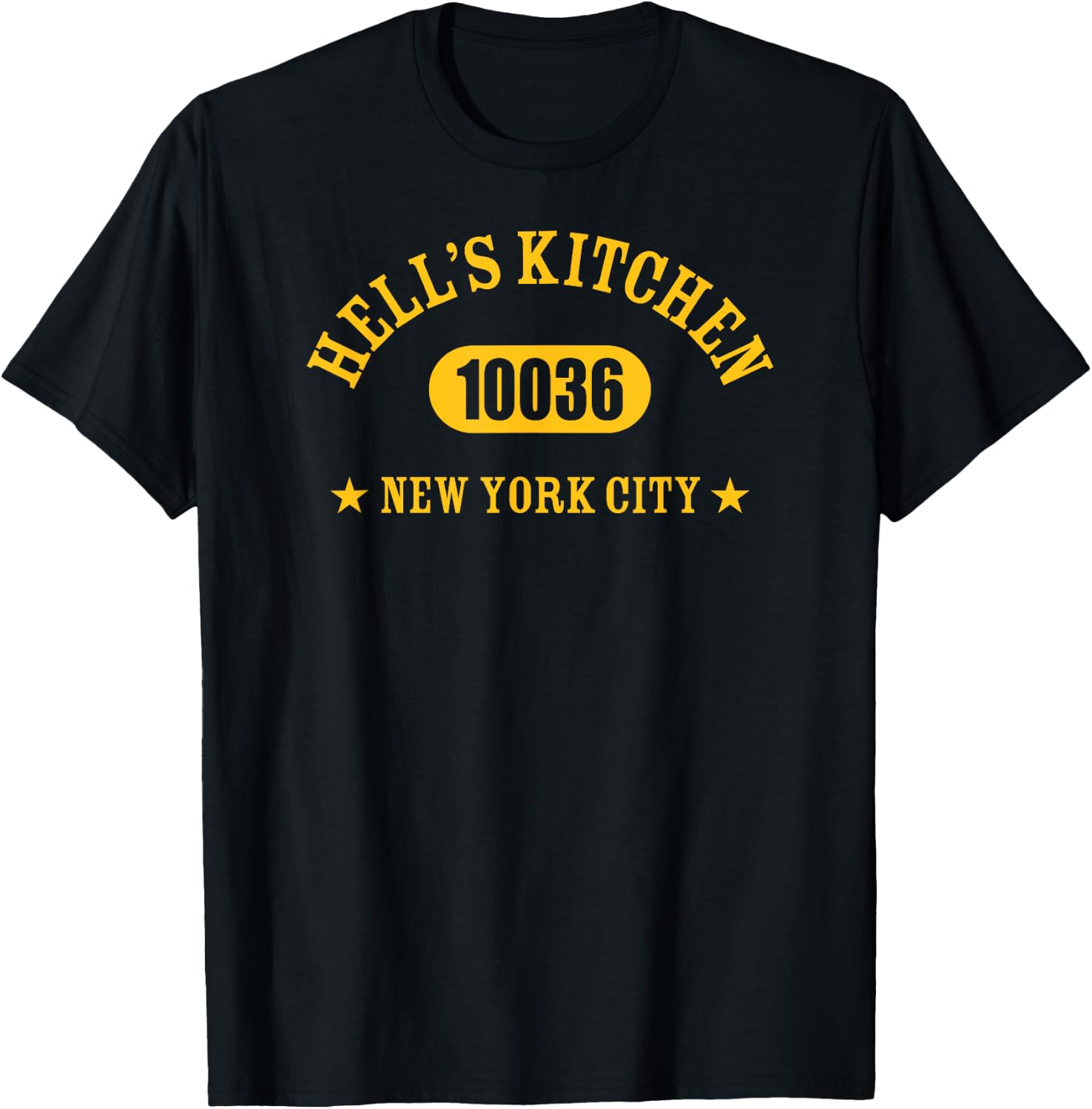 HELL’S KITCHEN 10036 NEW YORK CITY / NYC Athletic Design T-Shirt - T-Shirt | Black