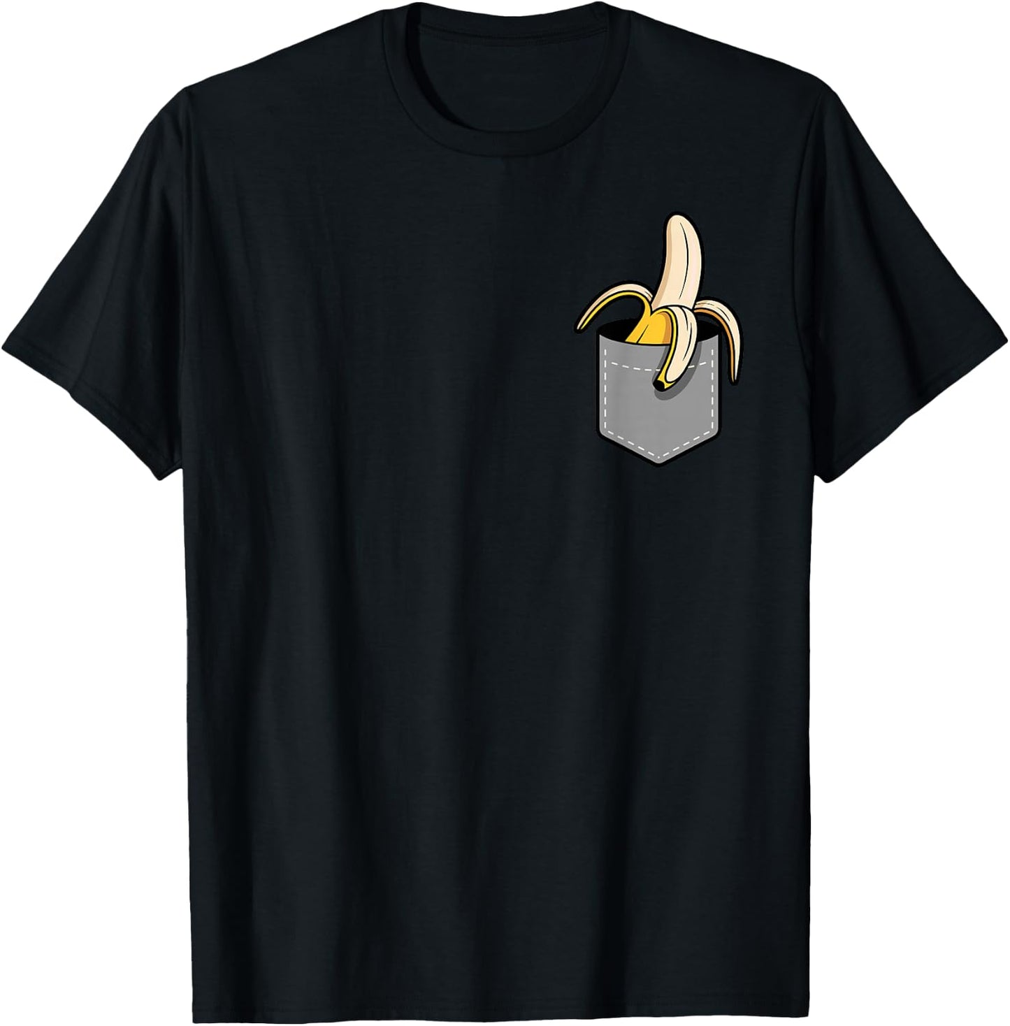 Banana Art Women Kids Yellow Fruit Lovers Bananas T-Shirt - T-Shirt | Black