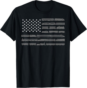 Funny Train Collector Gift Adults Conductor Model Railroad T-Shirt - T-Shirt | Black