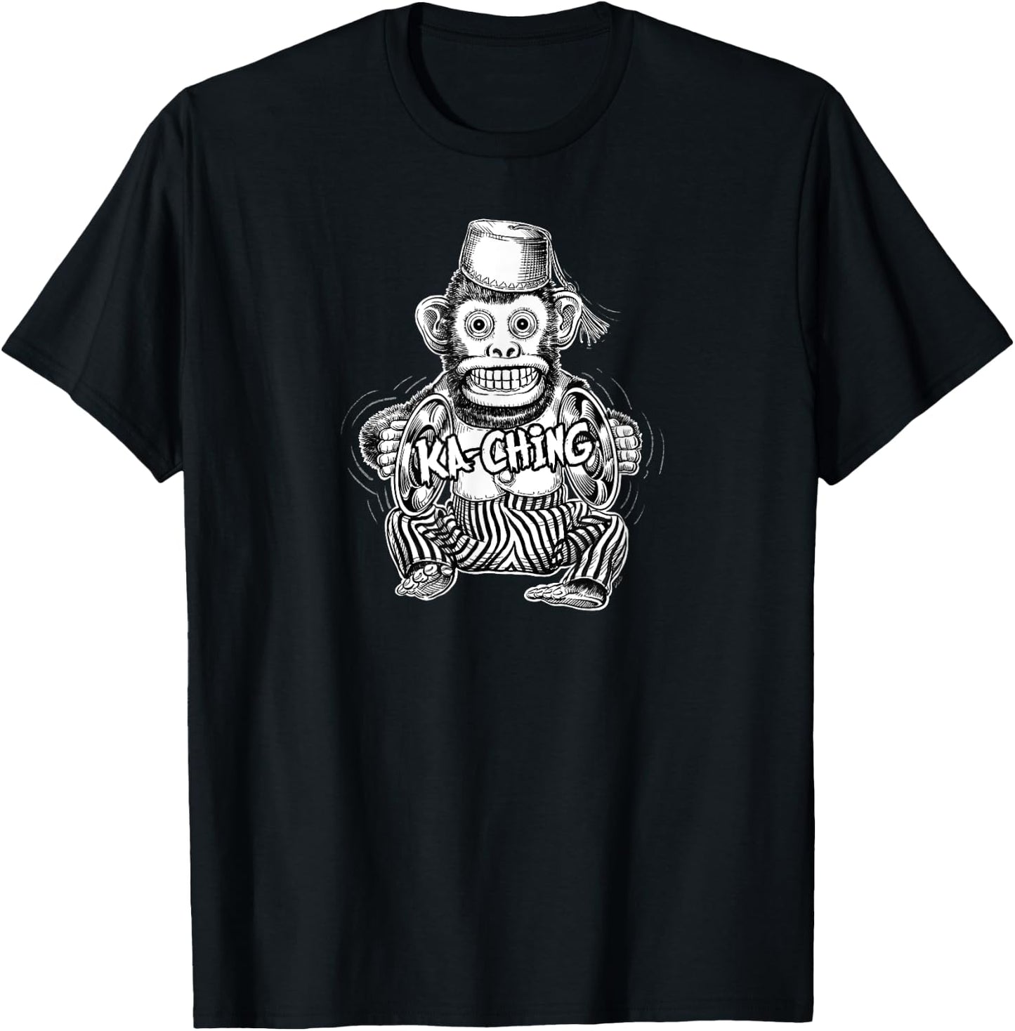 Vintage Evil Monkey Toy T-Shirt - T-Shirt | Black