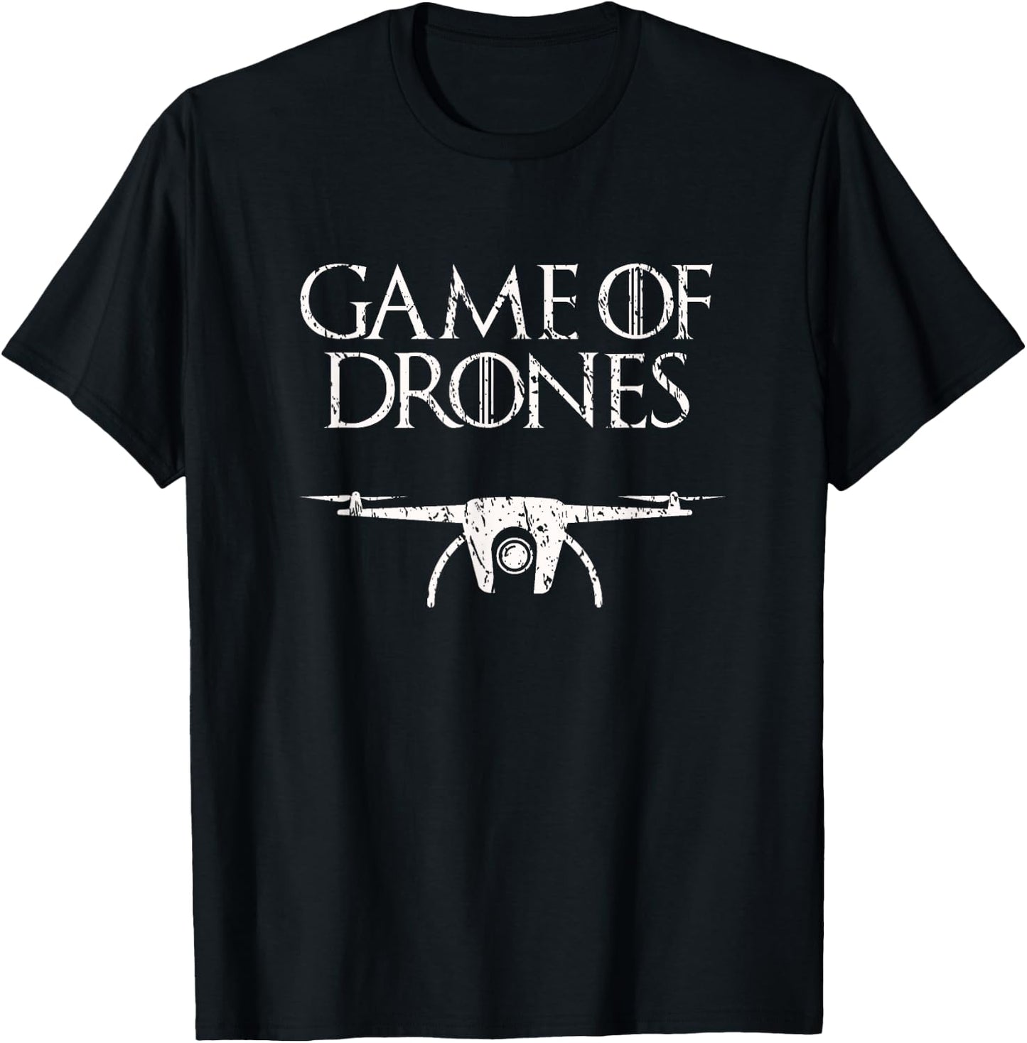 Game of Drones (distressed) T-Shirt - T-Shirt | Black