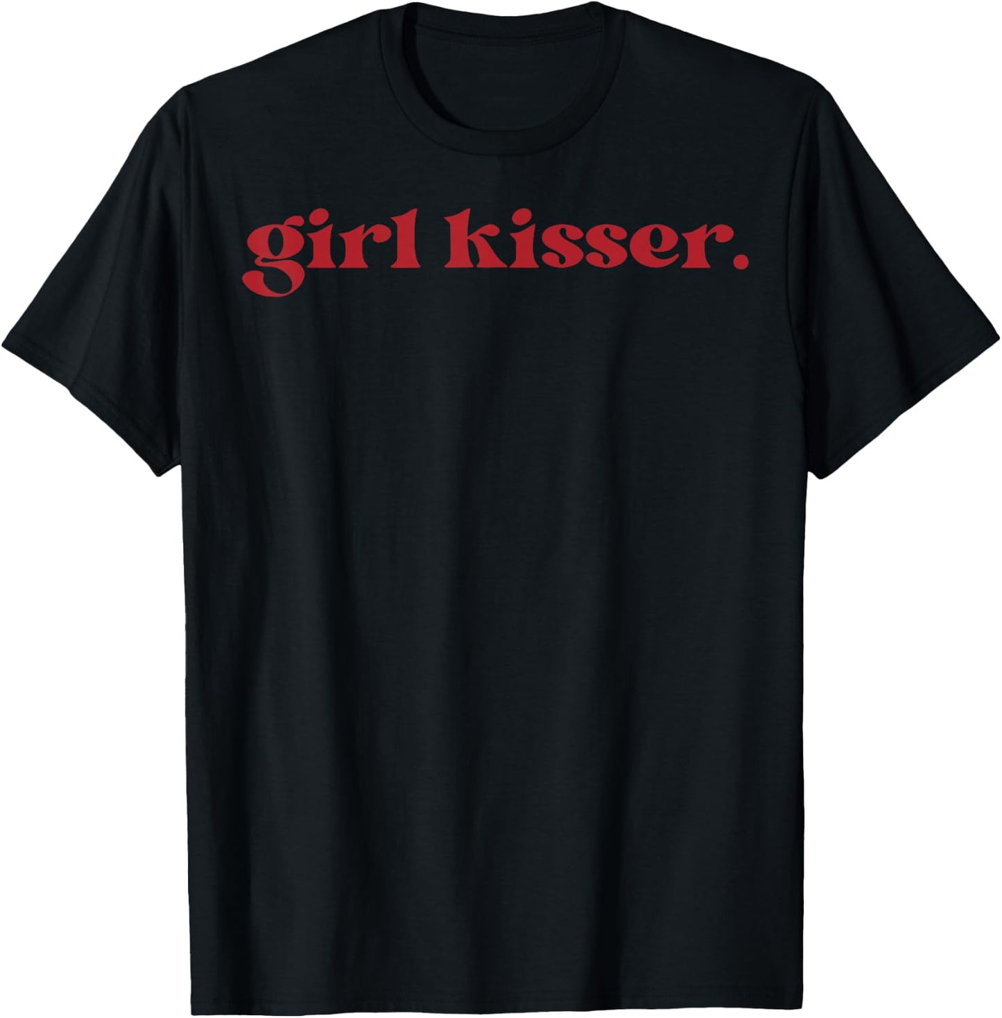 Girl Kisser Lesbian LGBT Gay Bisexual Trans Pride Pansexual T-Shirt - T-Shirt | Black