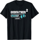 Godfather 2 Second Time Godfather Funny Godfather Of Two T-Shirt - T-Shirt | Black