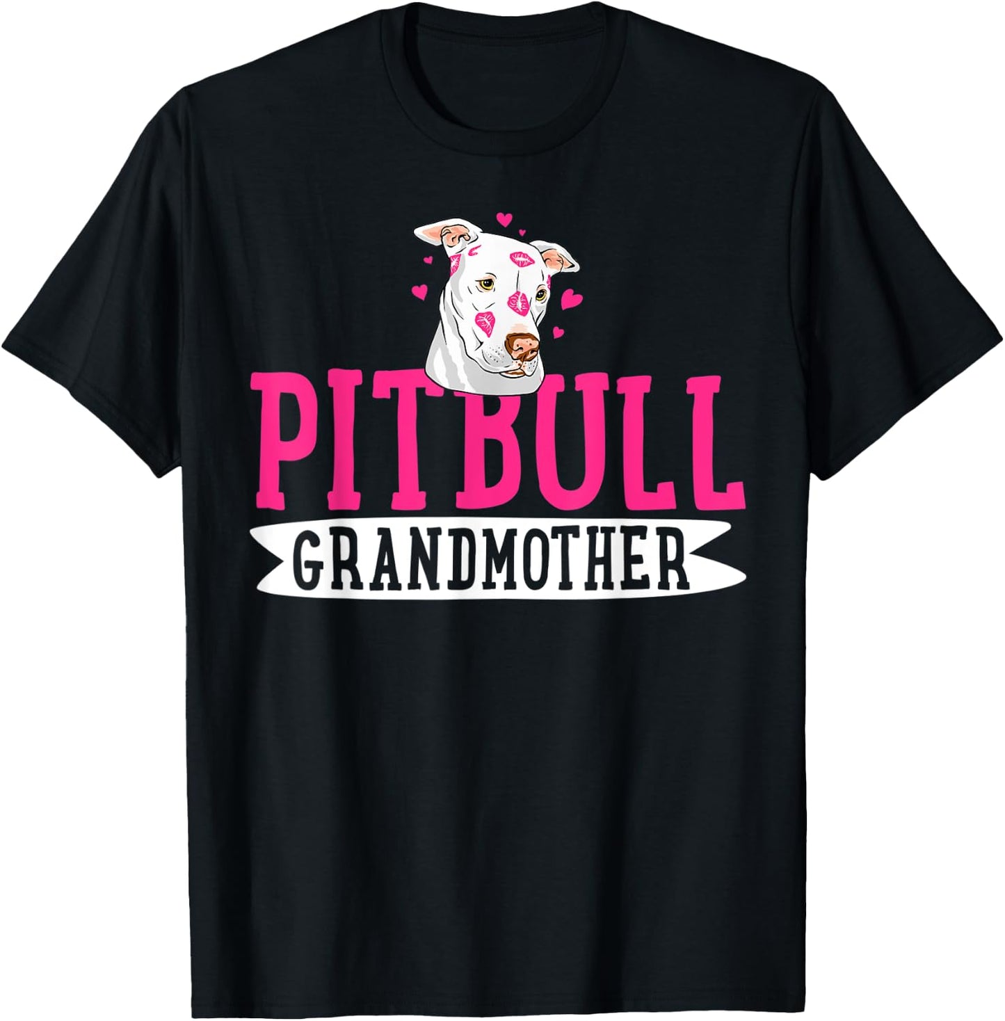 Pitbull Grandmother Pit Bull Terrier Dog Pibble Mother's Day Women Kids T-Shirt - T-Shirt | Black