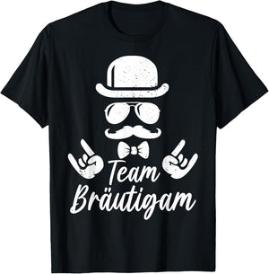 JGA Männer Polterabend Poltern Junggesellenabschied T-Shirt - T-Shirt | Black