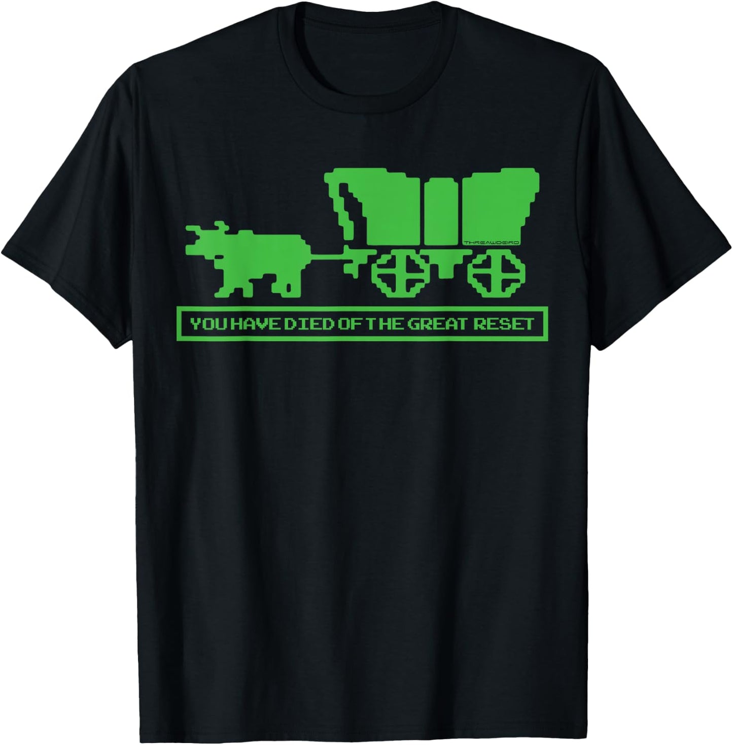 Retro Gaming You Have Died of The Great Reset Small T-Shirt - T-Shirt | Black