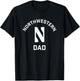 Northwestern University Wildcats Arched Dad T-Shirt - T-Shirt | Black