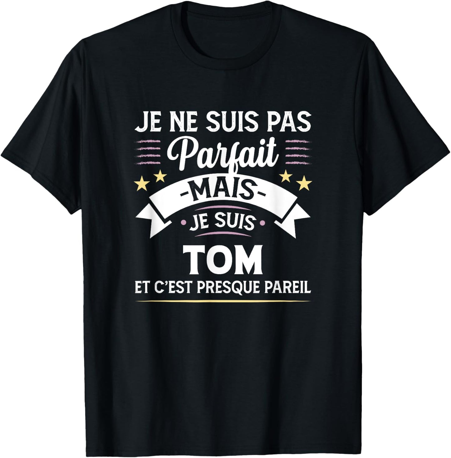 Personalised Gift Tom Humour Man , Black, S T-Shirt - T-Shirt | Black