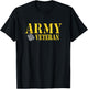 Proud Army Veteran Shirt Military Pride T Shirt T-Shirt - T-Shirt | Black