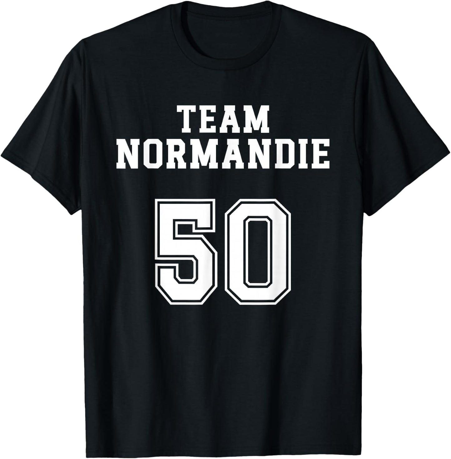 Normandy Humour Normand Team Normandy Sleeve Region T-Shirt - T-Shirt | Black