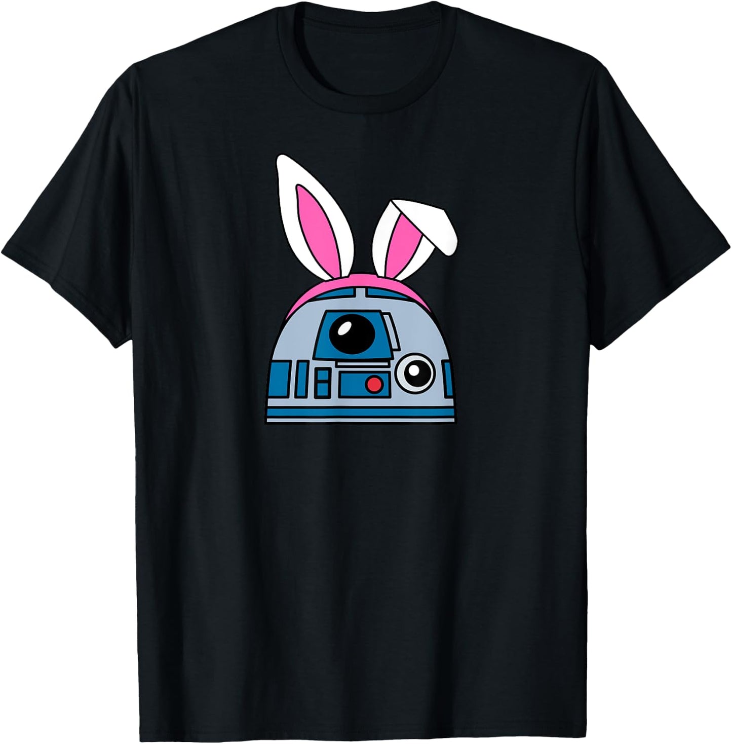 Amazon Essentials Star Wars R2-D2 Spring Easter Bunny Ears T-Shirt - T-Shirt | Black