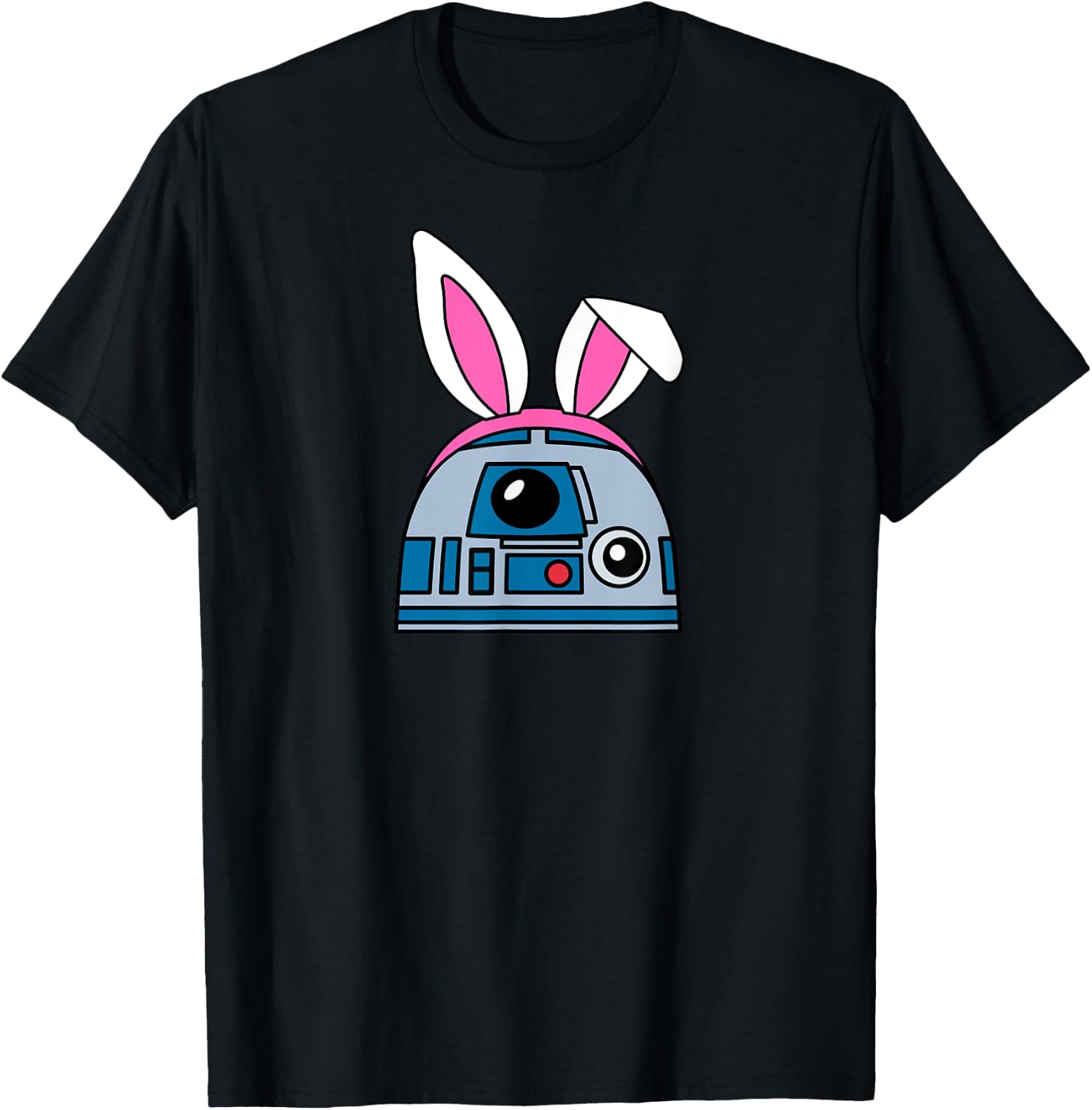 Amazon Essentials Star Wars R2-D2 Spring Easter Bunny Ears T-Shirt - T-Shirt | Black