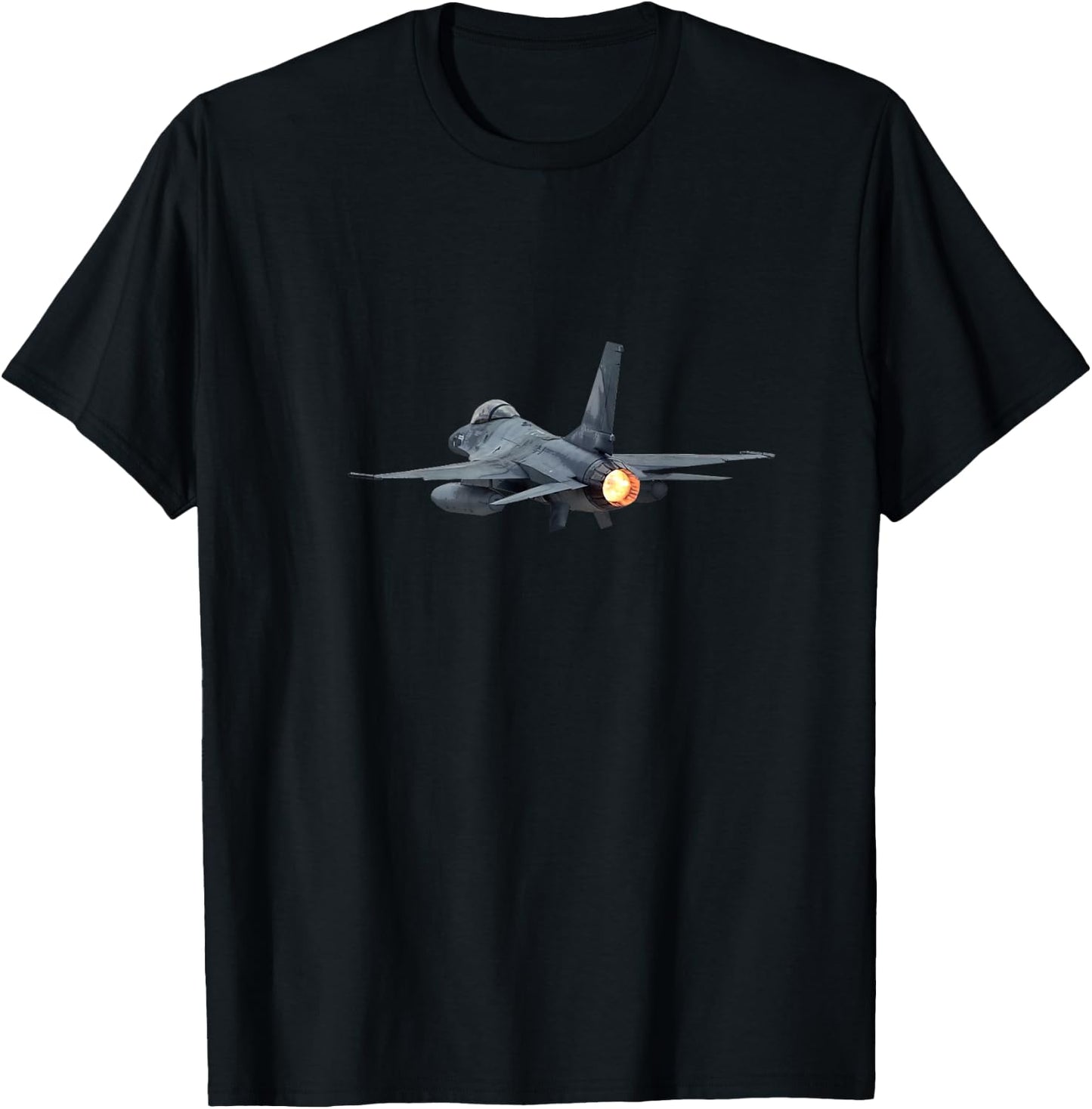F-16 Fighting Falcon Airplane T-Shirt - T-Shirt | Black