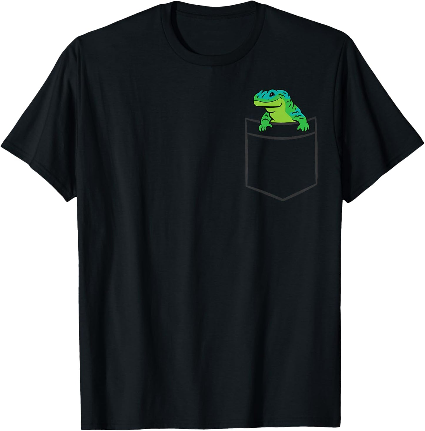 Uromastyx In A Pocket Reptile Cute Uromastyx T-Shirt - T-Shirt | Black