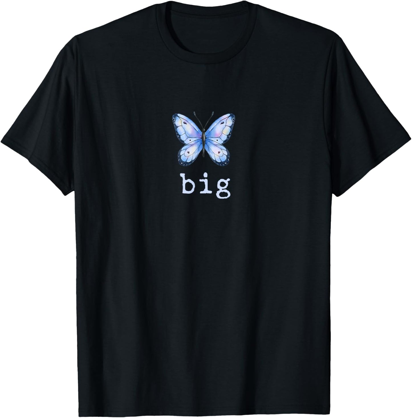 Big Butterfly Sorority Reveal Big Little for Lil Sister T-Shirt - T-Shirt | Black