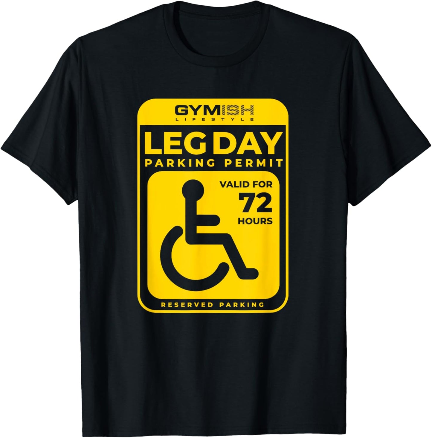 Leg Day Permit Gewichtheben, Workout, Heben, lustiges Fitnessstudio, Herren T-Shirt - T-Shirt | Black