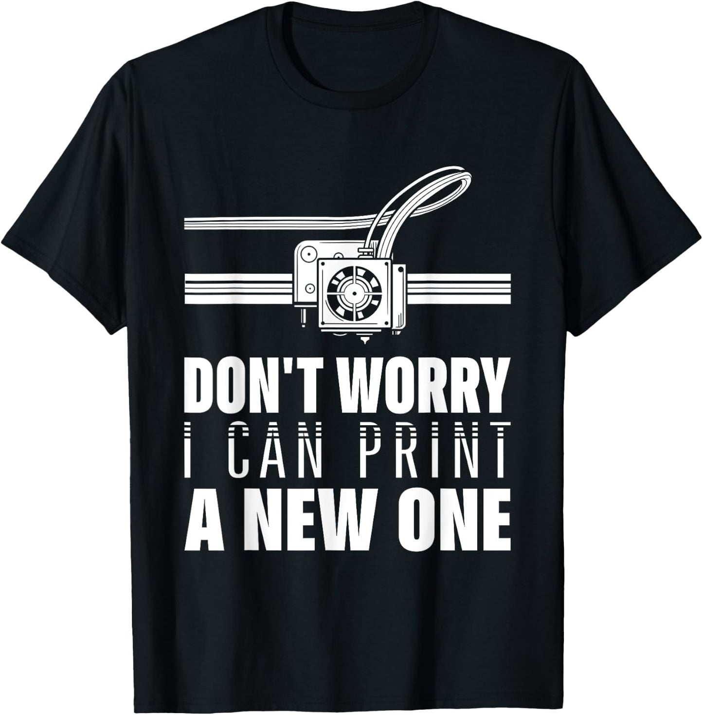 Funny 3D Printer Geek Filament Printing Machine Lover Outfit T-Shirt - T-Shirt | Black