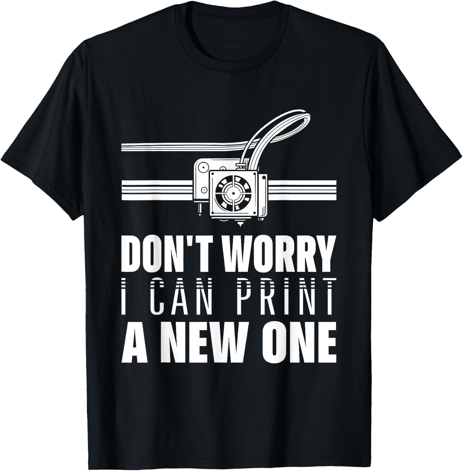 Funny 3D Printer Geek Filament Printing Machine Lover Outfit T-Shirt - T-Shirt | Black