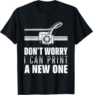 Funny 3D Printer Geek Filament Printing Machine Lover Outfit T-Shirt - T-Shirt | Black