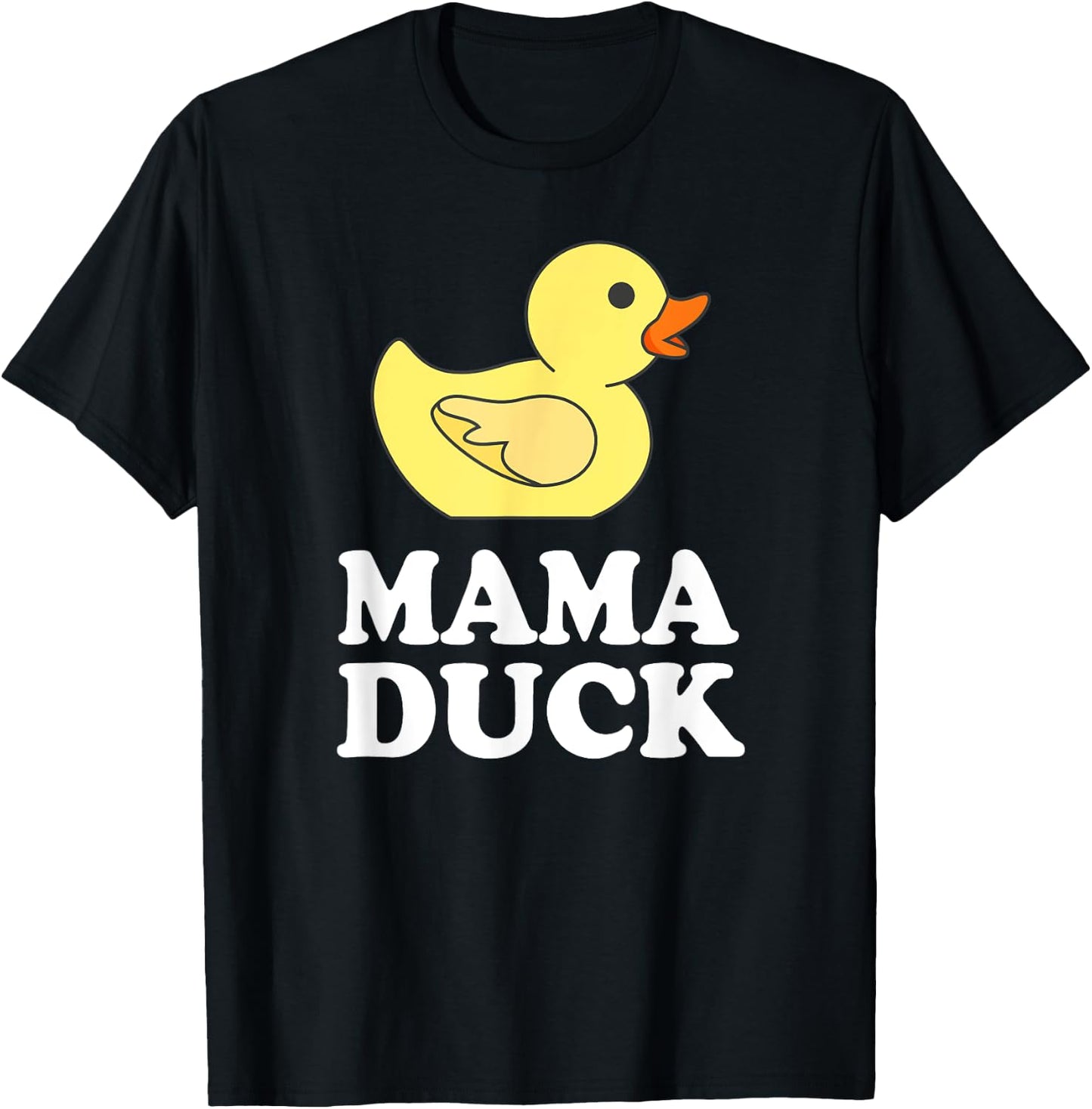 Mama Duck Funny Mother Bird Gift T-Shirt - T-Shirt | Black