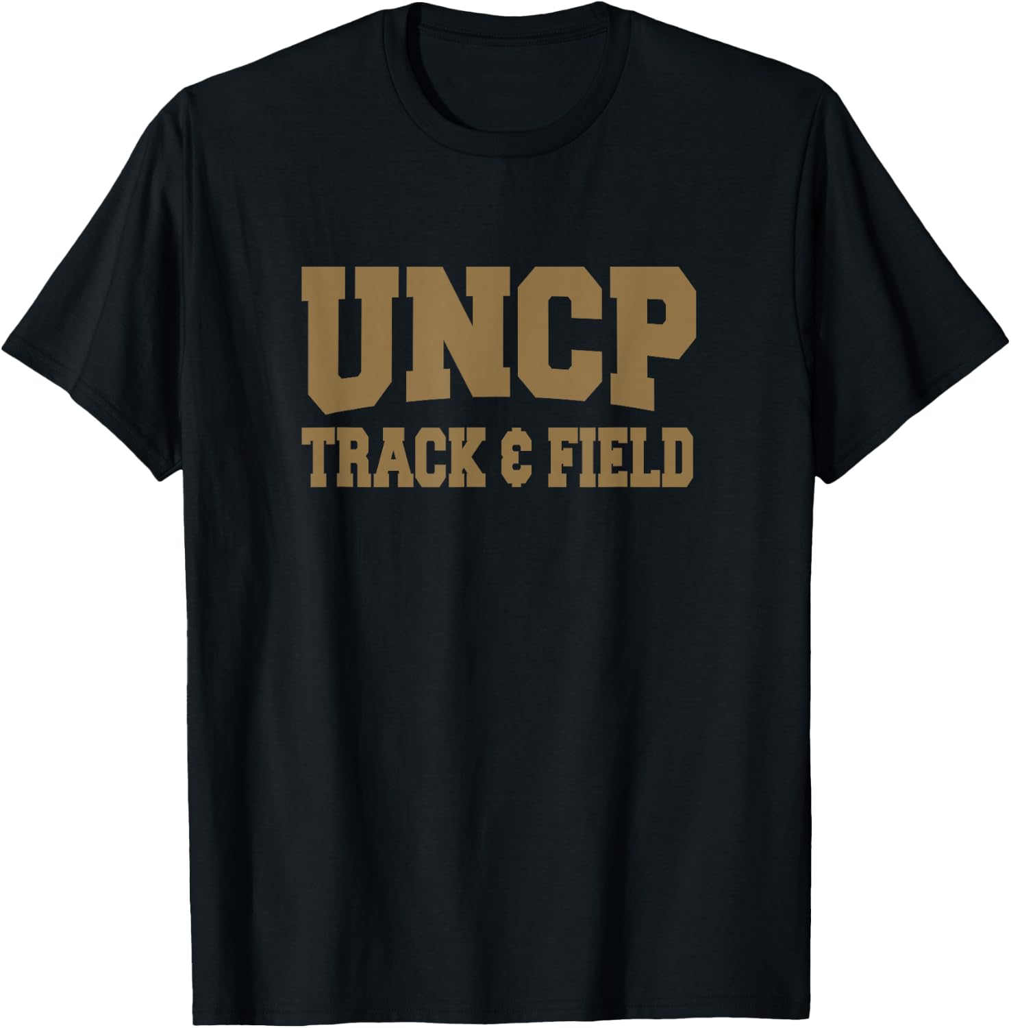 UNCP Track & Field Braves Apparel Sports Fan T-Shirt - T-Shirt | Black
