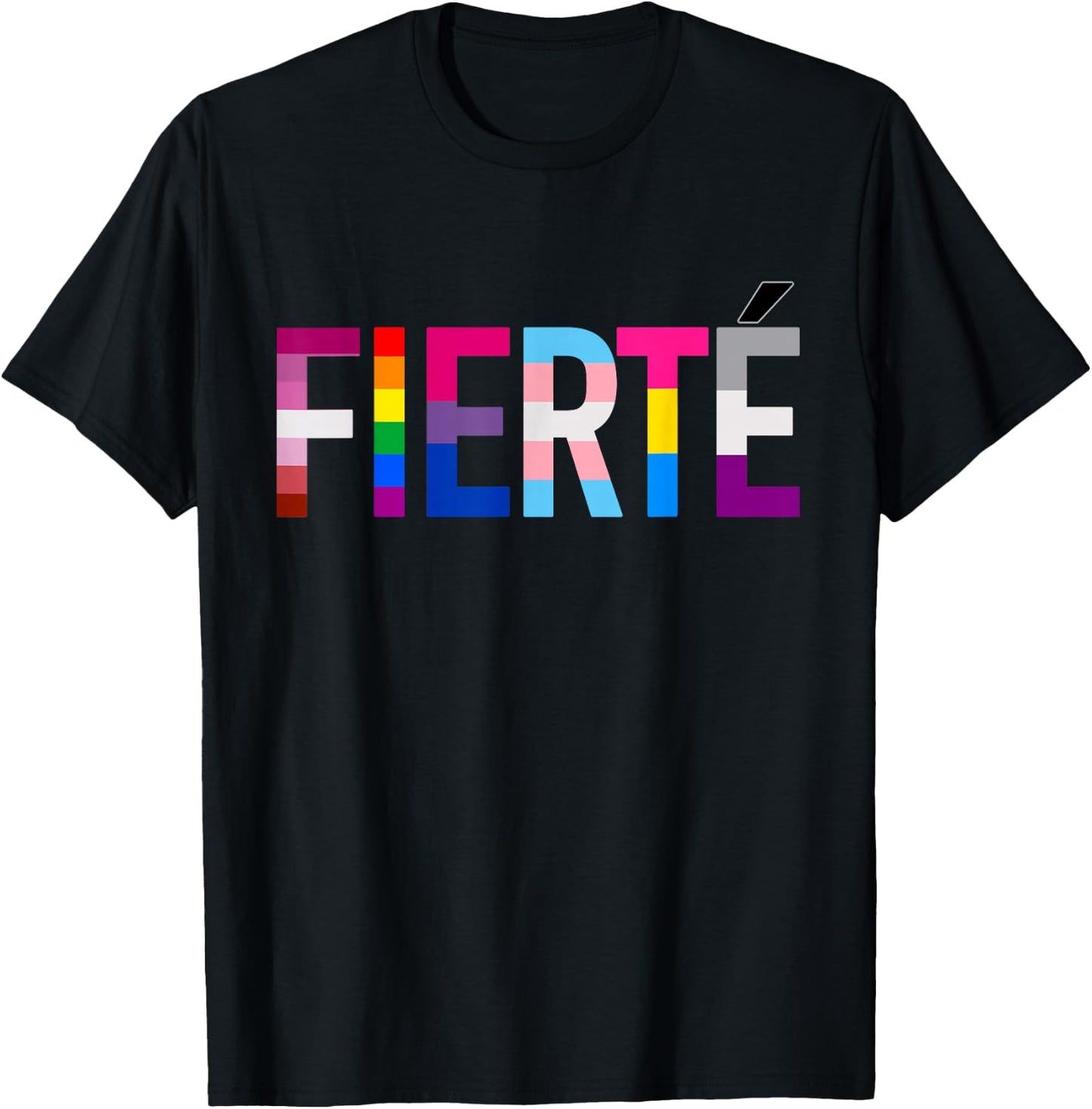LGBT Pride Flag Rainbow Gay Lesbian , Black, S T-Shirt - T-Shirt | Black