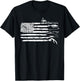 Hunting Fishing American Flag Patriotic T-Shirt - T-Shirt | Black
