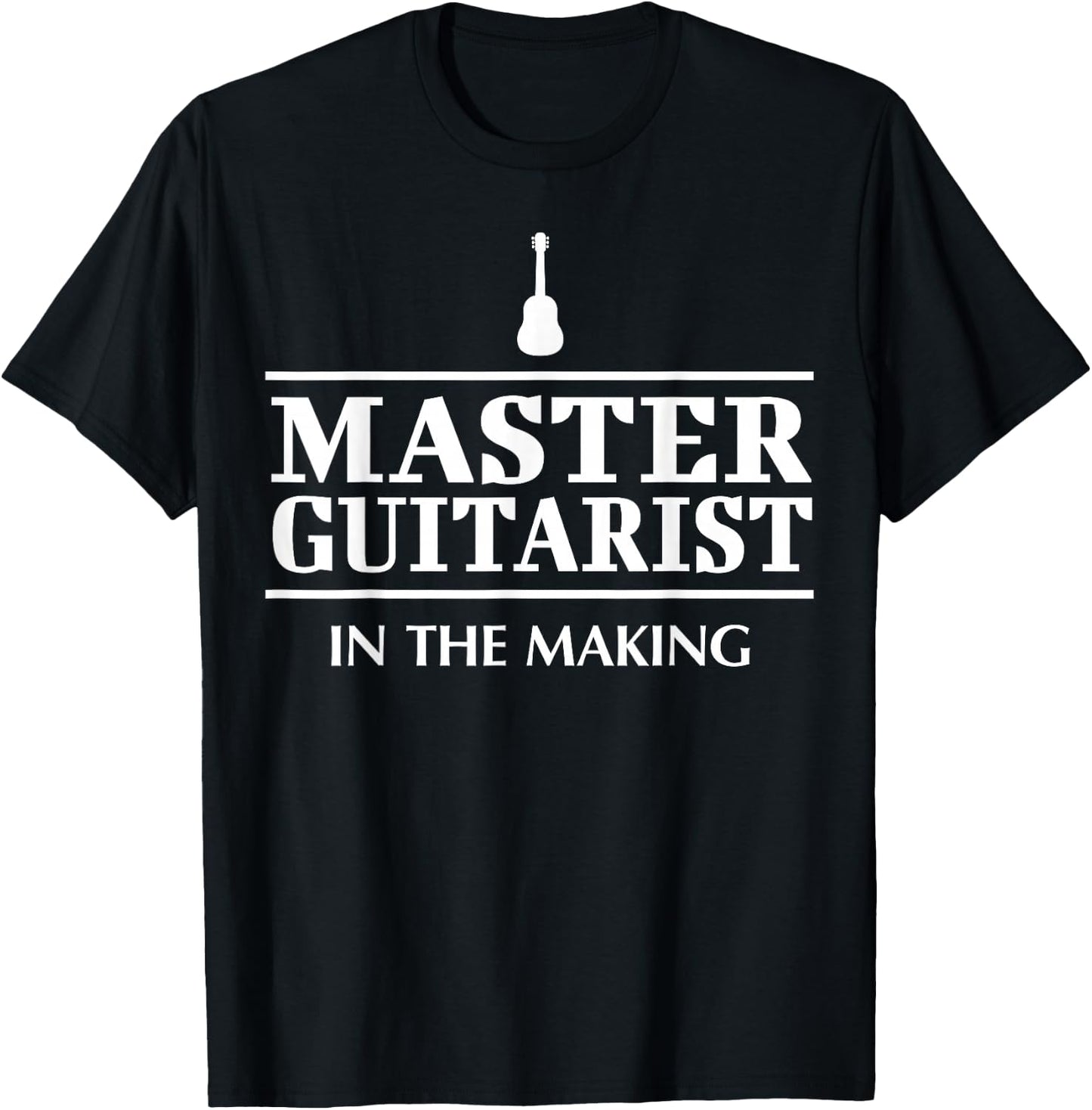 Hilarious Guitar Player Saying I Master Guitarist T-Shirt - T-Shirt | Black